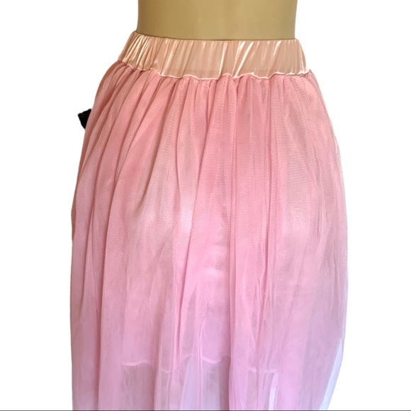 NWT Tutu Crinoline Elastic Stretch Waist Slip Underlay Skirt - Picture 4 of 5